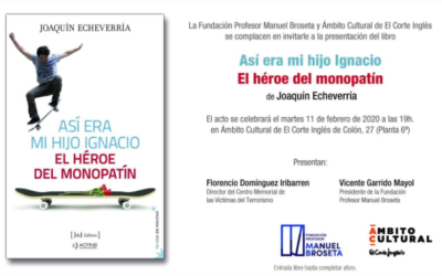 Amigos de la Fundación Broseta te invita a la presentación del libro “El Héroe del monopatín”